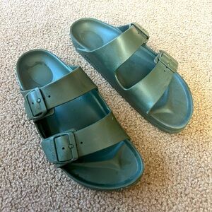 Olive Green Arizona Birkenstocks